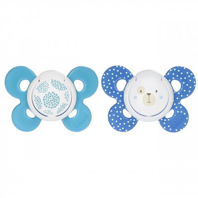CHICCO  74933210000 Sucette Physio Comfort Silicone - Bleu - 6-16m