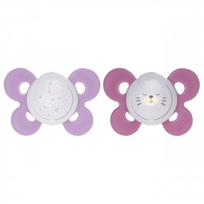 CHICCO  74935410000 Sucette Physio Comfort Silicone - Rose - 16-36m