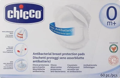 CHICCO  biberons et t&eacute;tines coussinets d'allaitement anti bacterien