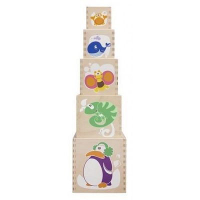 CHICCO  cubes multi activit&eacute;s en bois