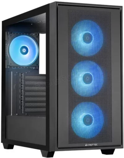 CHIEFTEC  GS-03B-OP unit&eacute; centrale Midi Tower Noir, bo&icirc;tier pc
