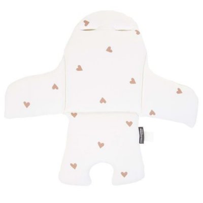 CHILDHOME  Coussin d'assise pour chaise haute b&eacute;b&eacute; Evolu Hearts