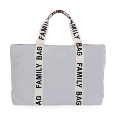 CHILDHOME  Sac &agrave; langer Family Bag Signatur Canvas offwhite
