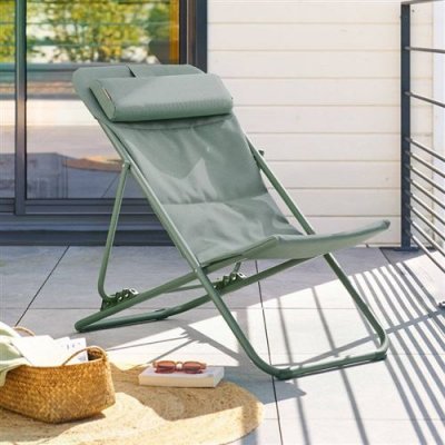 HESPERIDE Chilienne De Jardin Empilable Pliable Mirael Vert Laurier - Hesp&eacute;ride