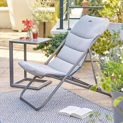 HESPERIDE Chilienne De Jardin Empilable Pliable Nillia Caf&eacute; - Hesp&eacute;ride