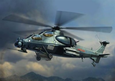 HOBBY BOSS Chinese Z-10 Attack Helicopter - 1:72e - 