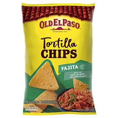 OLD EL PASO Chips Tortillas Fajita  - Le Sachet De 185 G