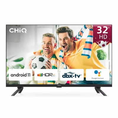 CHIQ  L32G7L Android TV , LEDs, HDR10, dbx-tv, 2.4/5G Wi-Fi, Bluetooth5.0, Google Assistant.