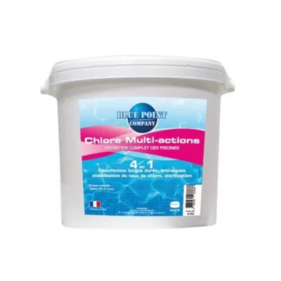 BLUE POINT COMPANY Chlore multi-fonctions galet 250g 5kg  6201902