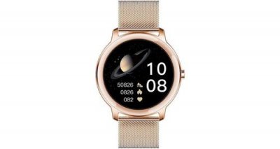 CHRONUS Chrono Montre Connect&eacute;e  R18 IP68 &Eacute;tanche Femme-Or