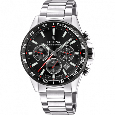 FESTINA Chronograph  F20560/6 Cadran Noir - 45mm - 10ATM