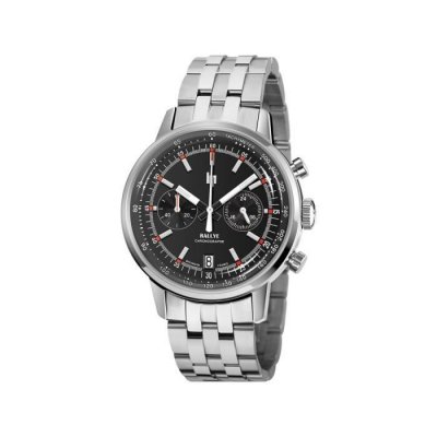 LIP Chronographe  homme Rallye 671817 Tachym&egrave;tre bracelet chrom&eacute;