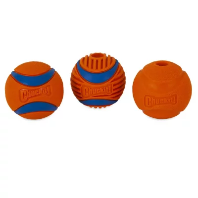 CHUCKIT ! Medley Lot de 3 balles rebondissantes pour chien 12 balles