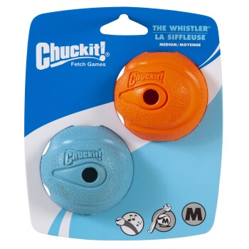 CHUCKIT ! The Whistler Chuck-It Ball Medium Ball - 12 Packs of 2