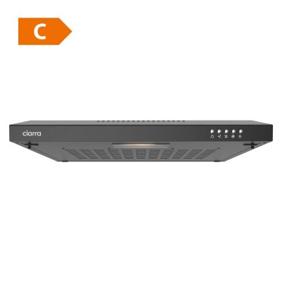 CIARRA  903bk60 hotte visi&egrave;re 60cm 220 m3/h led eclairage noir CBCB6903