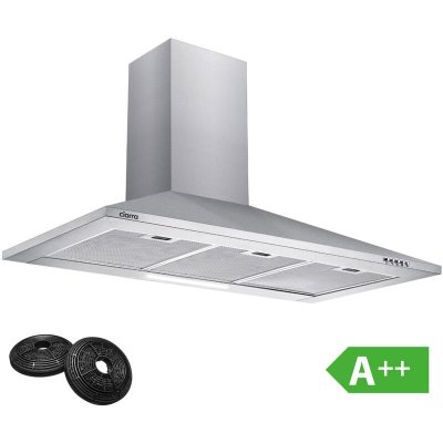 CIARRA  hotte aspirante 90cm classe a 370 m3/h avec filtre &agrave; charbon