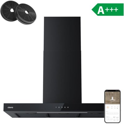 CIARRA  - Hotte Aspirante Tactile et Wi-Fi Connect&eacute; 650m3/h 4 Vitesses Booster 59dB CD9102B