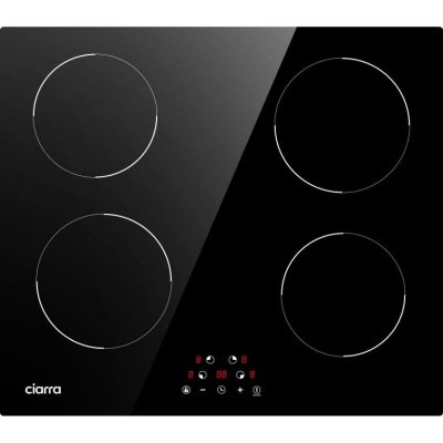 CIARRA  - Plaque Induction 59cm 6000W Minuterie Touche Sensitive Table de cuisson CD4BIH-D