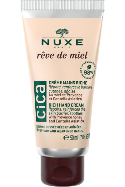 NUXE CICA Cr&egrave;me Mains Riche, R&ecirc;ve de Miel 50 ml