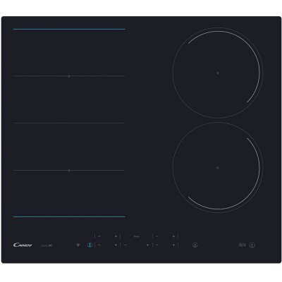 CANDY CIES644DCWIFI Plaque de cuisson &agrave; induction encastrable 59 cm 4 feux Noir