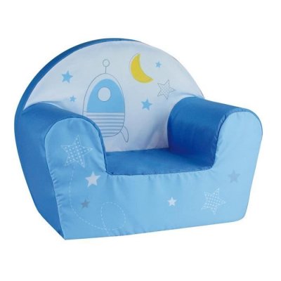 Cijep - Fauteuil club mousse Theme Espace - Bleu, Jaune