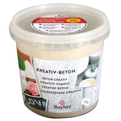 GENERIQUE Ciment - RAYHER - 34153000 - Tube cr&eacute;atif b&eacute;ton - 25 kg - Multicolore - Int&eacute;rieur