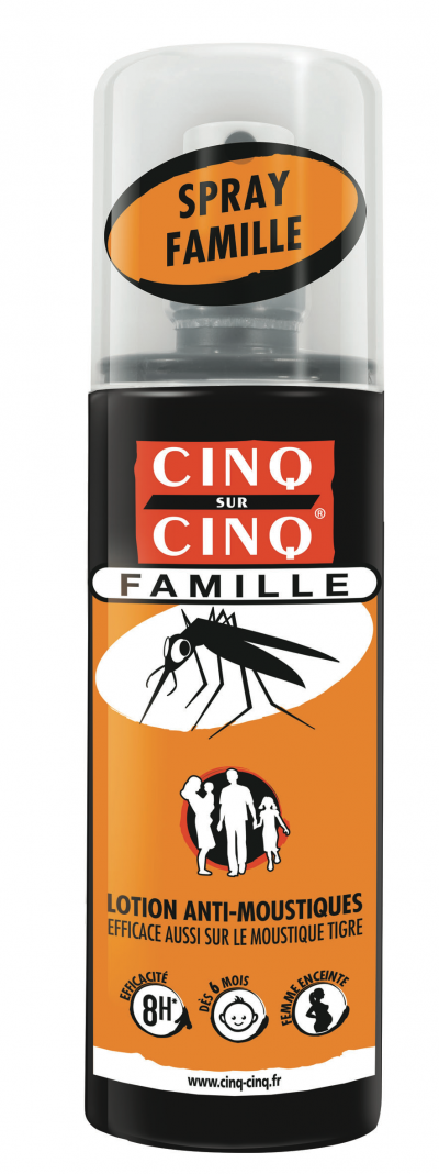 CINQ SUR CINQ  Lotion anti-moustiques famille Spray100ml