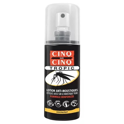 CINQ SUR CINQ  Tropic lotion anti-moustiques eco spray 100ml