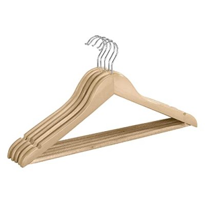 WENKO Cintre Eco lot de 5 pi&egrave;ces naturel