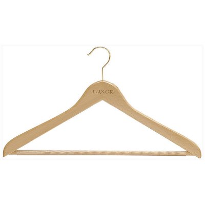 MONDEX Cintre Luxor Sergent Galbe Naturel Vernis Bad 45cm