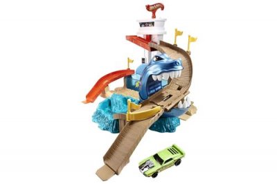 HOT WHEELS Circuit de voitures  : Piste Requin Attaque