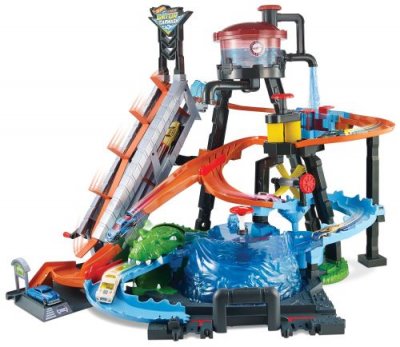 HOT WHEELS Circuit voitures  City Station Lavage Ultime