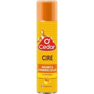  Cire a&eacute;rosol pour parquets O Cedar - Parfum cire d'abeille - 300 ml