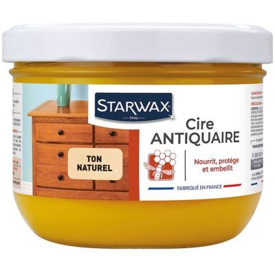 STARWAX Cire antiquaire p&acirc;te bois cir&eacute; ton naturel  375ml