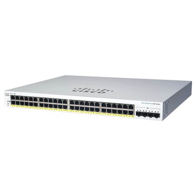 CISCO  CBS220-48P-4G-EU Smart 48-port GE, PoE+ 382W CBS220-48P-4G-EU