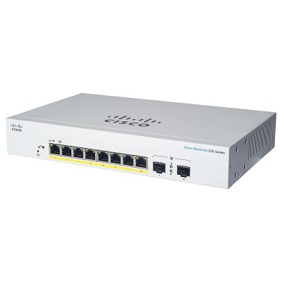 CISCO  CBS220-8P-E-2G-EU Smart 8-port GE, PoE+ 65W CBS220-8P-E-2G-EU