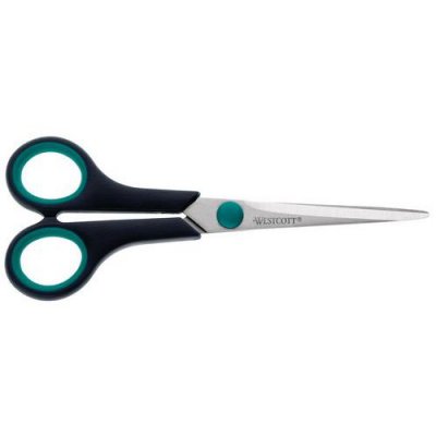 WESTCOTT Ciseaux grip facile en acier inoxydable 18cm, prise souple
