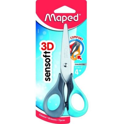MAPED Ciseaux scolaires Sensoft -  - 13cm - Coloris assortis