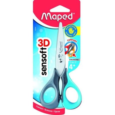 MAPED Ciseaux Sensoft Pour Gaucher 13,5cm  - La Paire De Ciseaux