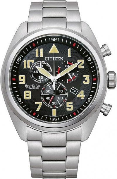 CITIZEN  Chronographe Super Titanium Eco Drive AT2480-81E