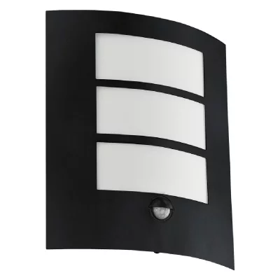 EGLO City applique murale d'ext&eacute;rieur encastrable noire ip44