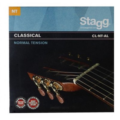 STAGG CL-NT-AL - Jeu de cordes nylon/ fil&eacute;e argent pour guitare classique