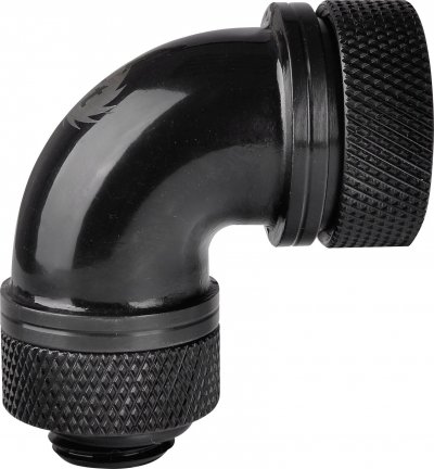 THERMALTAKE CL-W097-CA00BL-A G1/4 PETG Tube Compression &agrave; 90 degr&eacute; OD 16mm Noir