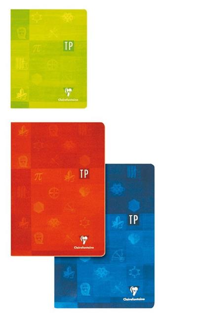 CLAIREFONTAINE  Cahier Travaux Pratiques Piqu&eacute; 17 x 22 cm 80 Pages