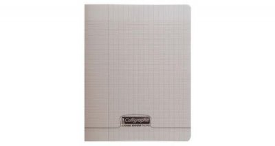CALLIGRAPHE CLAIREFONTAINE  Cahier Piqu&eacute; Polypro Gris 17 x 22 cm 96 Pages