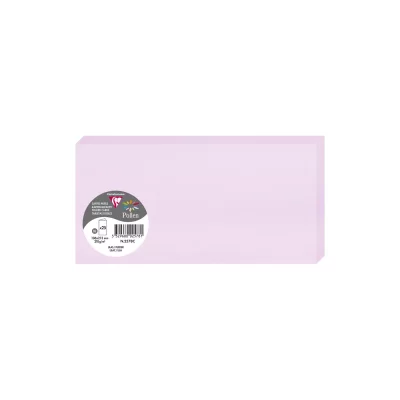 POLLEN BY CLAIREFONTAINE Clairefontaine Carte 210g Pli&eacute;e 106x213 Lilas Pqt 25