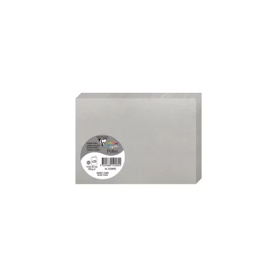CLAIREFONTAINE  Carte 210g Pli&eacute;e 110x155 Argent Pqt 25