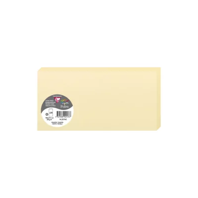 POLLEN BY CLAIREFONTAINE Clairefontaine Carte 210g Pli&eacute;e 110x155 Chamois Pqt 25