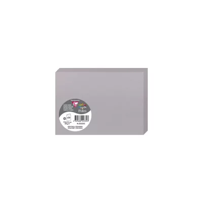 POLLEN BY CLAIREFONTAINE Clairefontaine Carte 210g Pli&eacute;e 110x155 Gris Koala Pqt 25