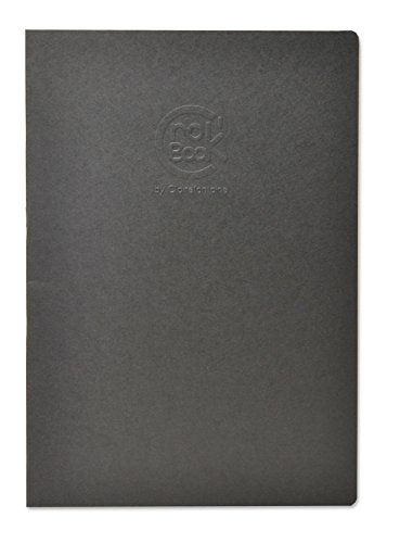 CLAIREFONTAINE  Crok'book Piqu&eacute; 17x22 &Agrave; La Fran&ccedil;aise Noir